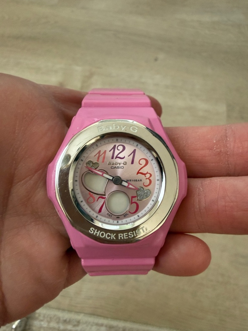 Casio Baby-G Pink and Silver Women's Sport Watch